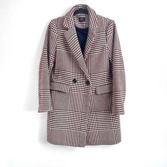 ONLY Classic Houndstooth Coat Sz Small - Picture 2 of 16